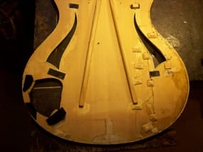 bontás után a tető belülről bontás után a tető belülről